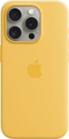Apple - iPhone 15 Pro Silicone Case with MagSafe - Sunshine - Front_Zoom
