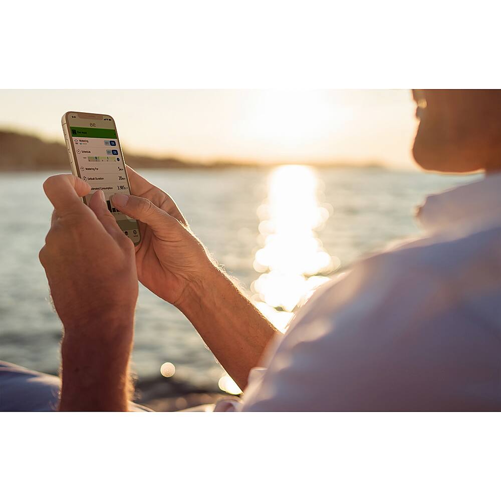 Alt View 2. Eve - Eve Aqua - Smart Water Controller with Apple HomeKit Technology - Black.