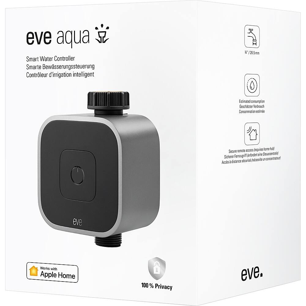 Alt View 20. Eve - Eve Aqua - Smart Water Controller with Apple HomeKit Technology - Black.