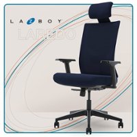 La-Z-Boy - Ergonomic Executive Mesh Office Chair with Adjustable Headrest and Lumbar Support - Navy - Front_Zoom