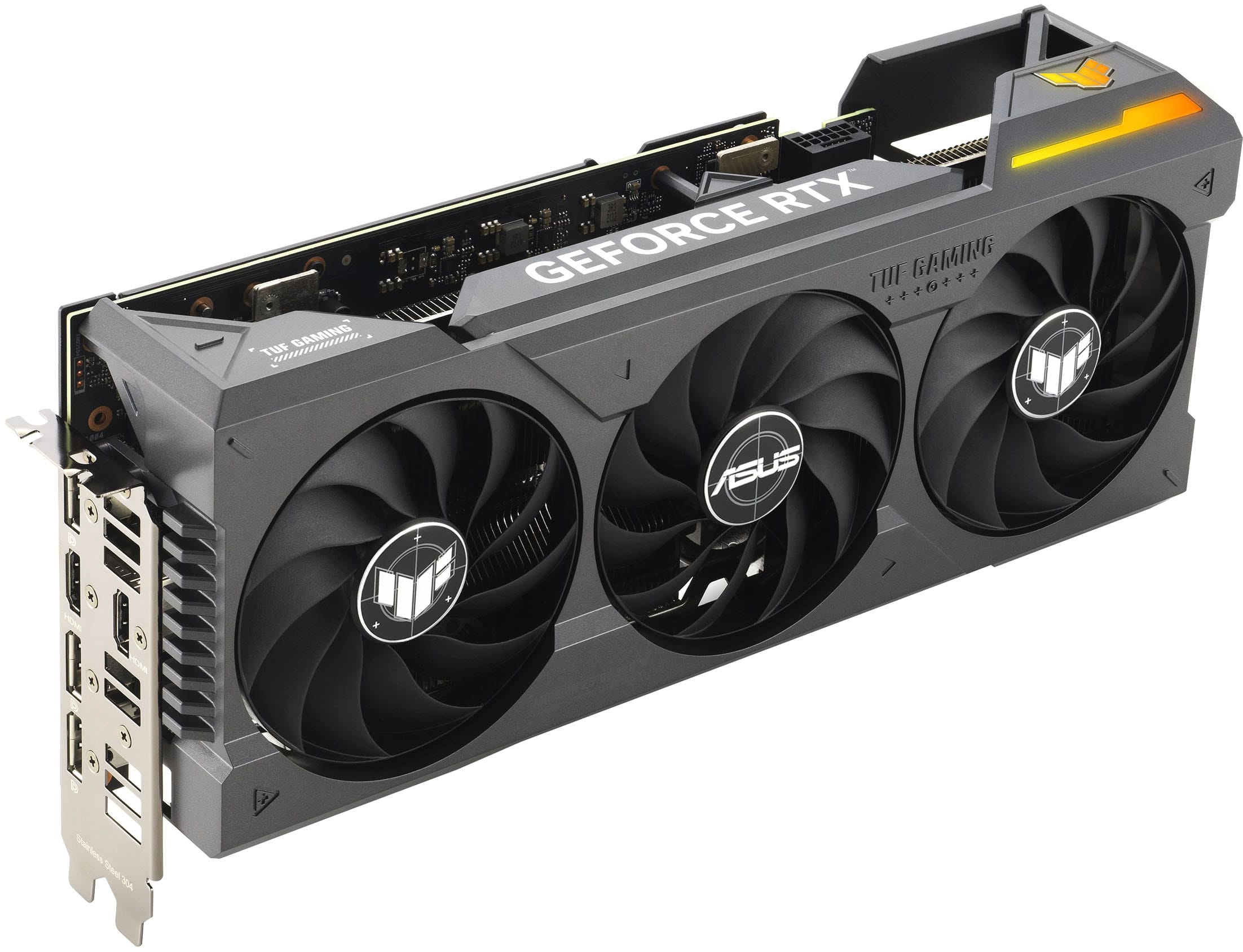 ASUS - NVIDIA GeForce RTX 4070 Ti TUF Overclock 12GB GDDR6X PCI Express 4.0 Graphics Card - Black - Front_Zoom