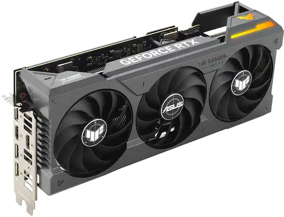 Front. ASUS - NVIDIA GeForce RTX 4070 Ti TUF Overclock 12GB GDDR6X PCI Express 4.0 Graphics Card - Black.