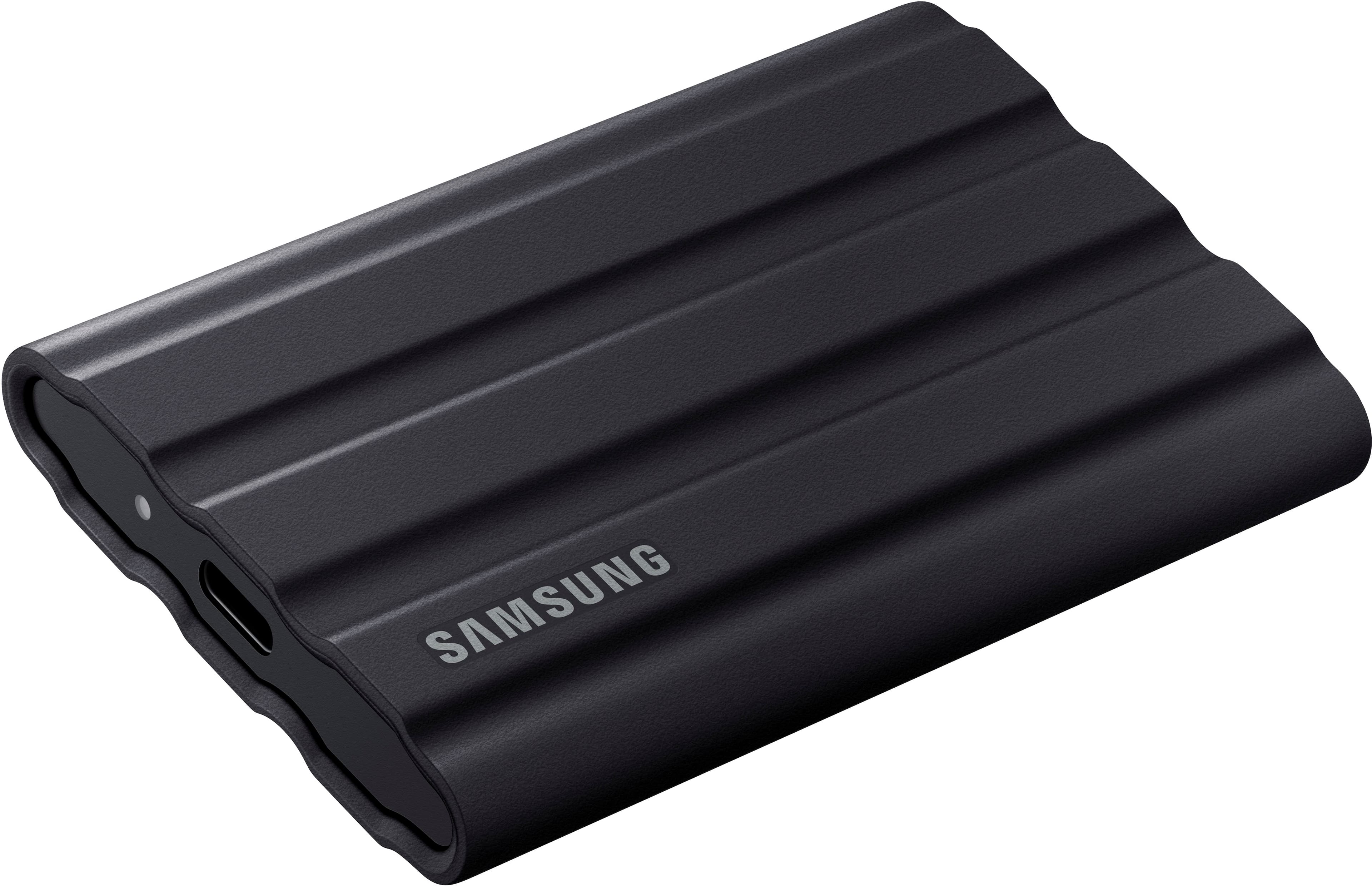 Alt View 40. Samsung - T7 Shield 4TB External USB 3.2 Gen 2 Rugged SSD IP65 Water Resistant - Black.