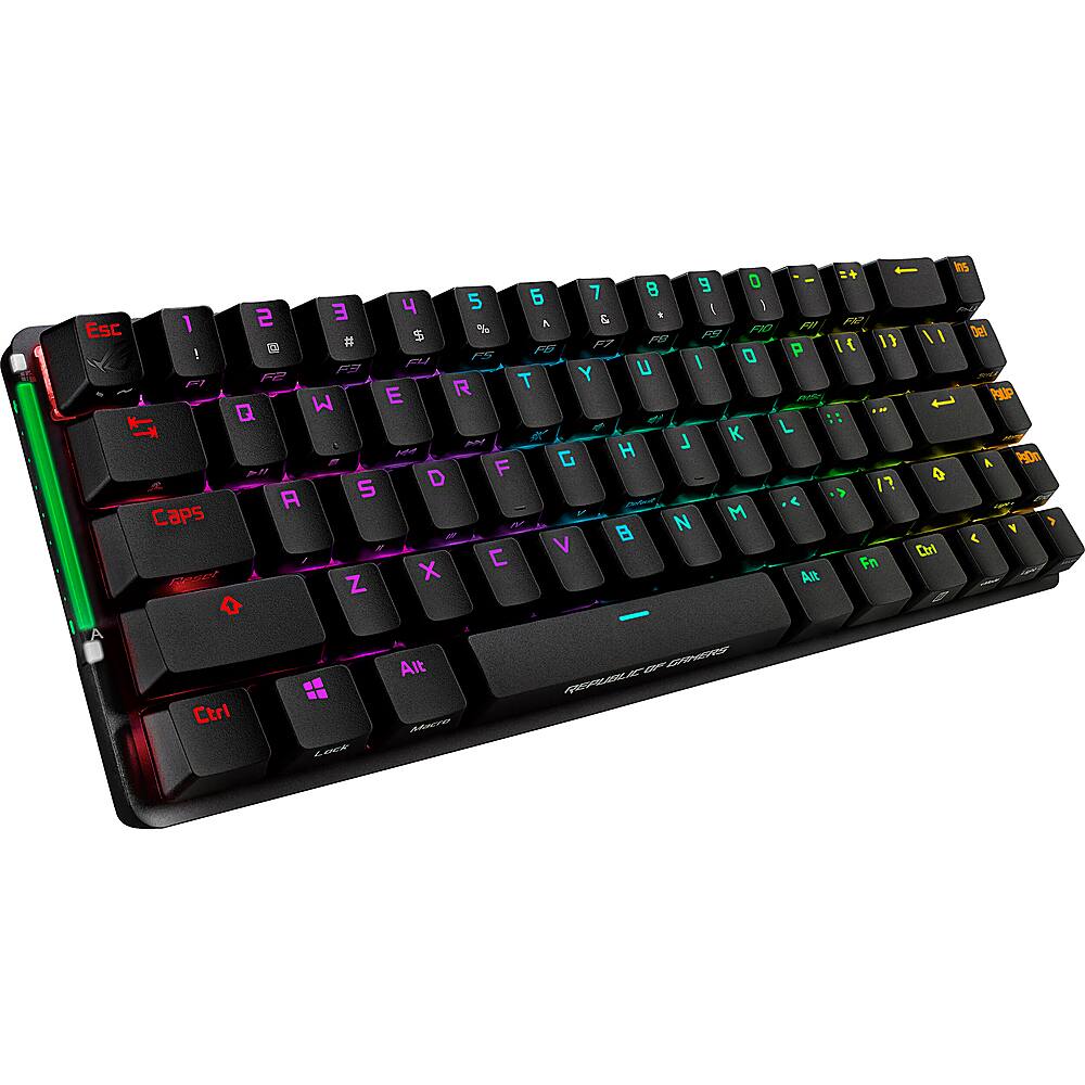 Angle. ASUS - Full-Sized Wired Mechanical Gaming Keyboard - Black, Gray.