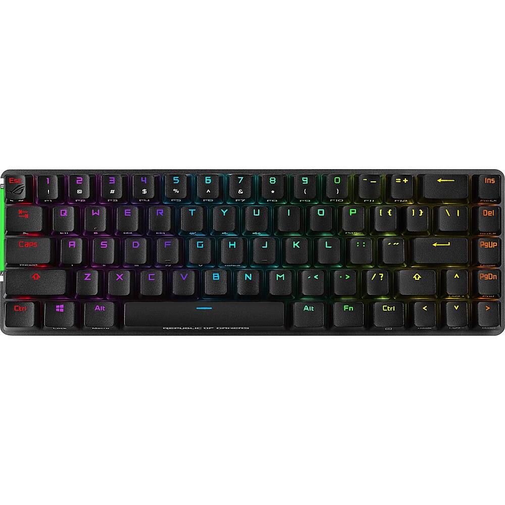 Alt View 22. ASUS - Full-Sized Wired Mechanical Gaming Keyboard - Black, Gray.