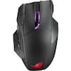 Front. ASUS - ROG Spatha X Wireless Optical Gaming Mouse with 12 Programmable Buttons and Magnetic Charging Stand - Black.