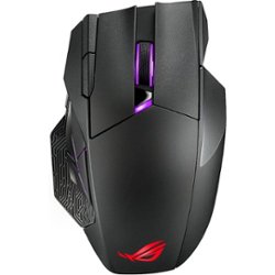 ASUS - Spatha X Wireless Optical Gaming Mouse with Lightweight - Black - Front_Zoom