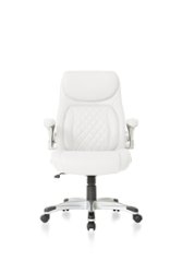 Nouhaus - Posture Ergonomic PU Leather Office Chair - White - Front_Zoom
