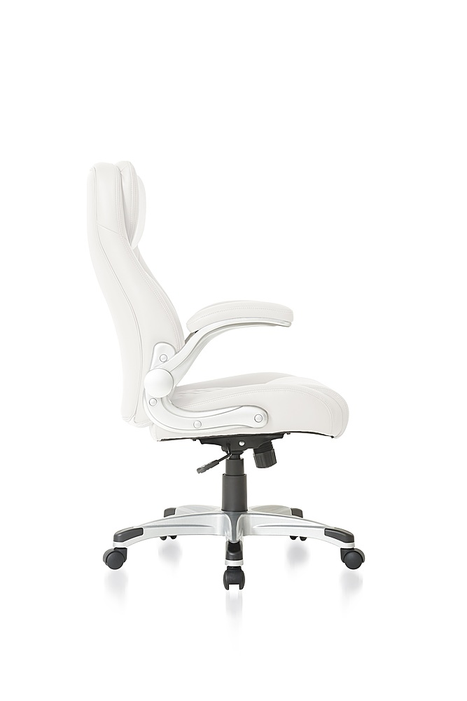 sorg forståelse Shining Nouhaus Posture Ergonomic PU Leather Office Chair White NHO-0004WH - Best  Buy