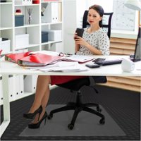 Floortex - Cleartex Advantagemat Plus APET Chair Mat - Low/Standard Pile Carpet. Rectangular 29 x 47" - Clear - Front_Zoom