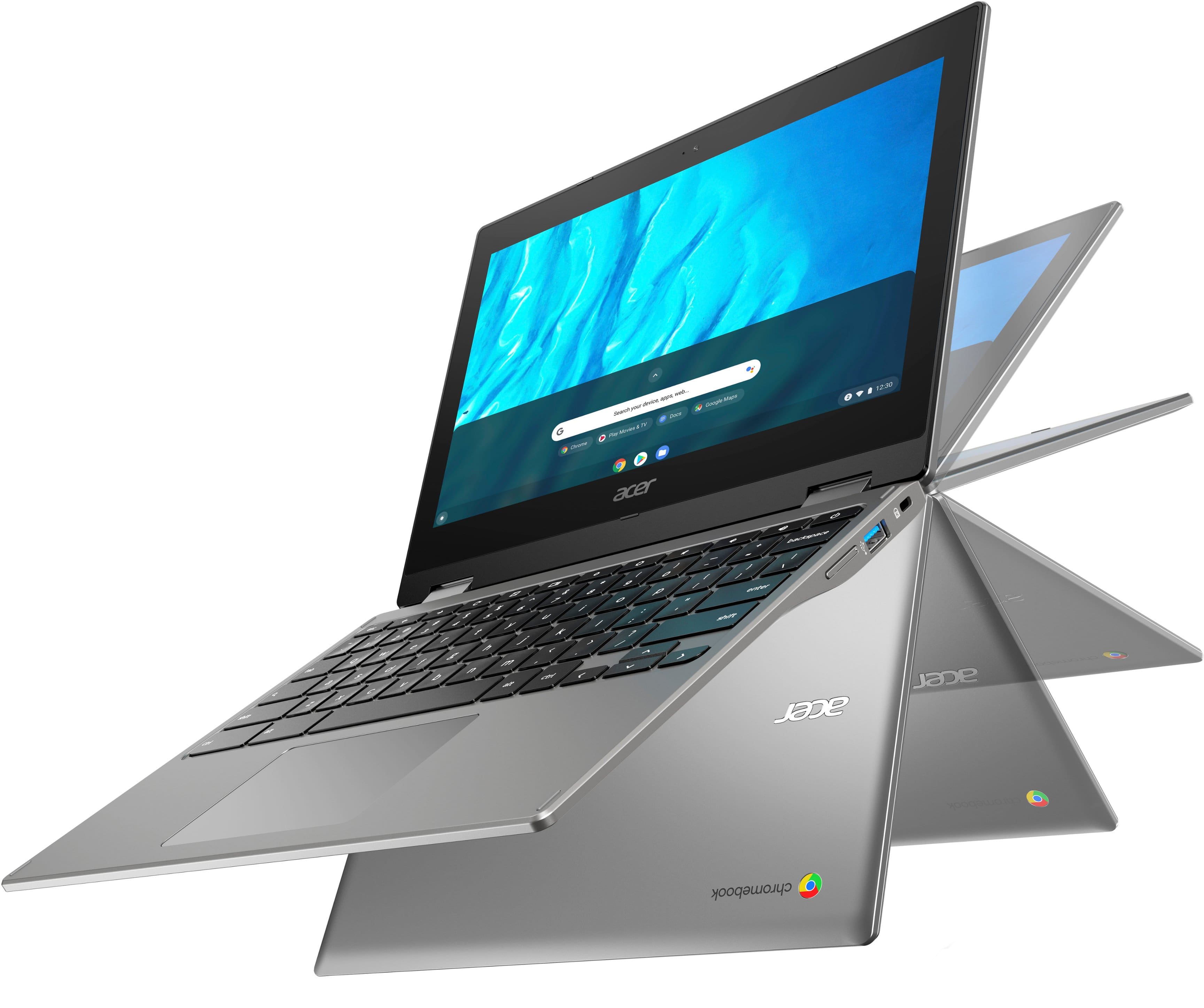 Acer Portátil Chromebook Spin 311 CP311-3H-K35U Táctil 11.6´´  MT8183/4GB/32GB SSD Plateado