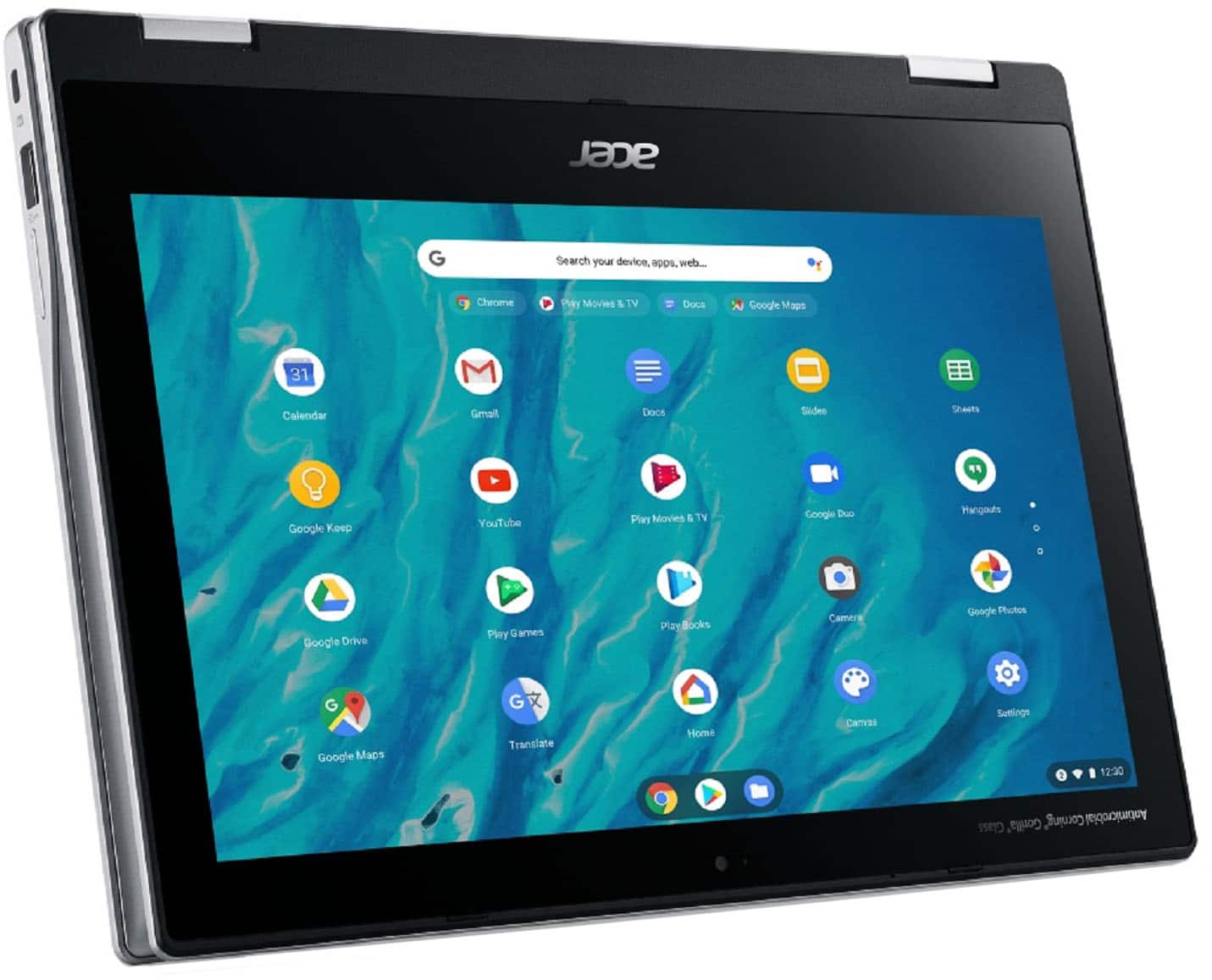Alt View 4. Acer - Chromebook Spin 311 – 11.6" 2-in-1 Touch Screen Laptop - MediaTek Kompanio 500 MT8183C – 4GB LPDDR4X – 64GB eMMC - Pure Silver.