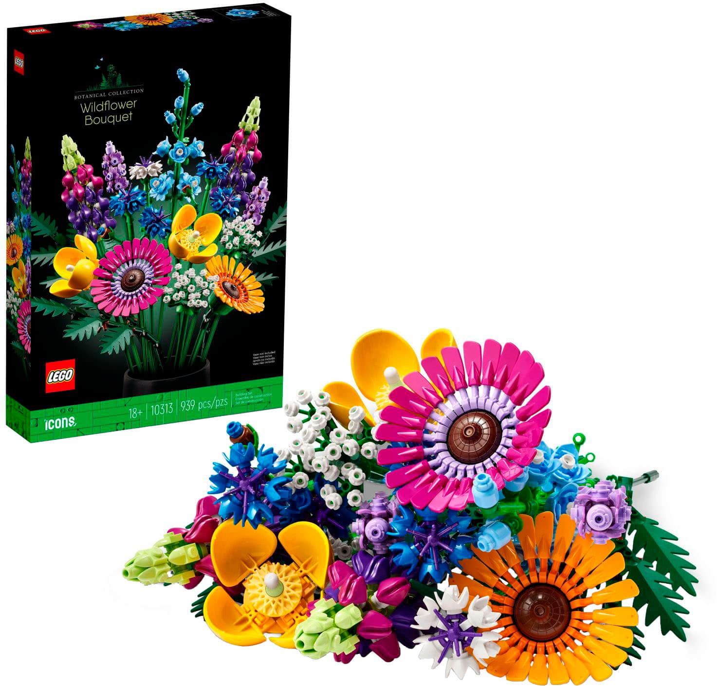 Front. LEGO - Icons Wildflower Bouquet 10313.