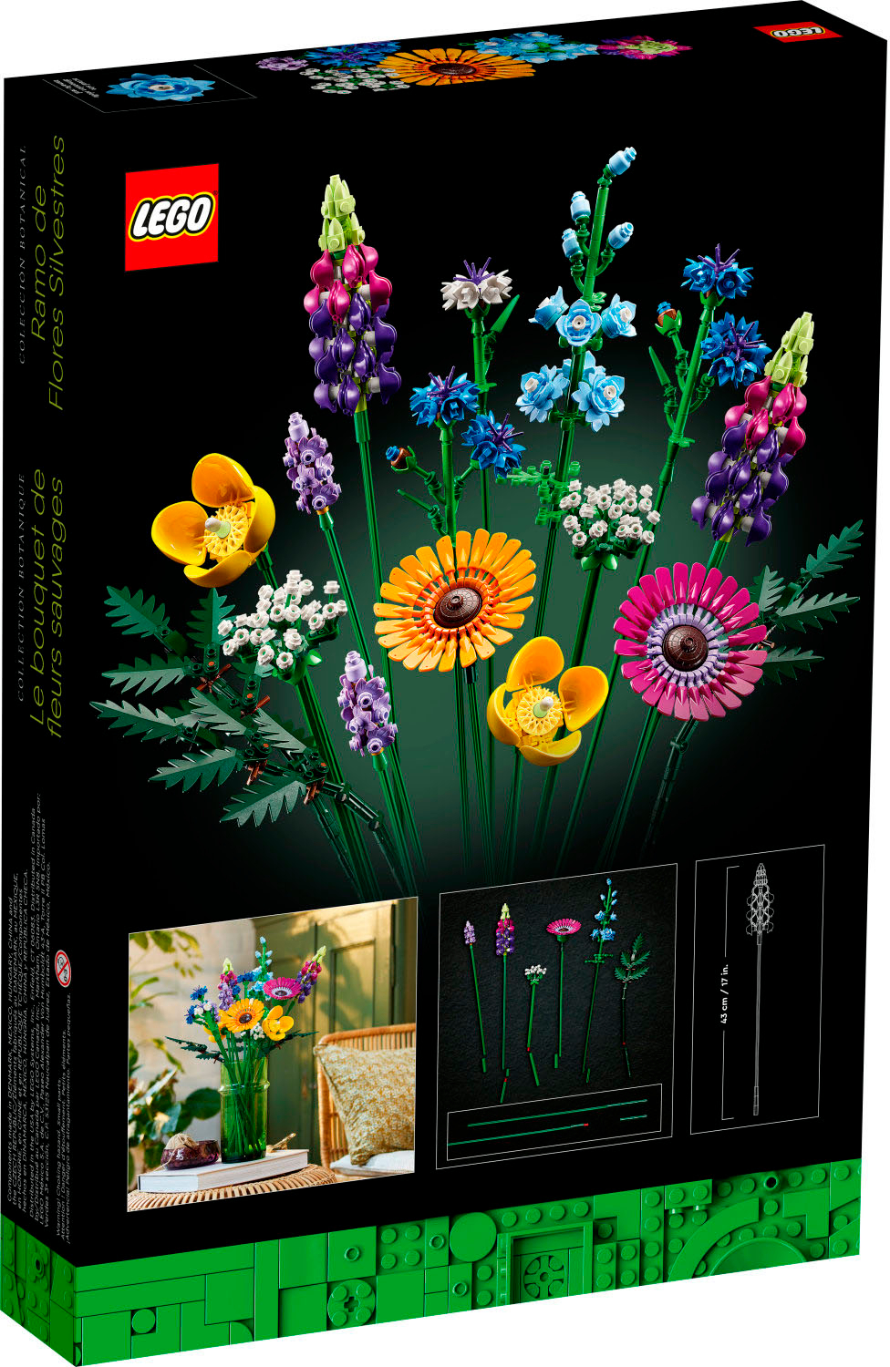 TOYSCENTER - VOLANTINO APERTURA TORINO - Lego icons 10313 bouquet fiori  selvatici finti con papaveri e lavanda artificiali, idea regalo adulti, botanical  collection