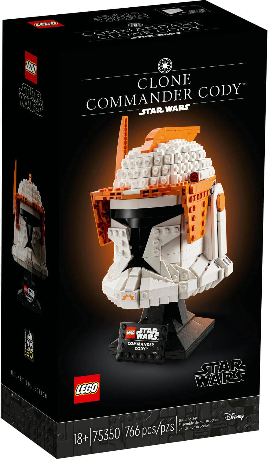 Left. LEGO - Star Wars Clone Commander Cody Helmet 75350.