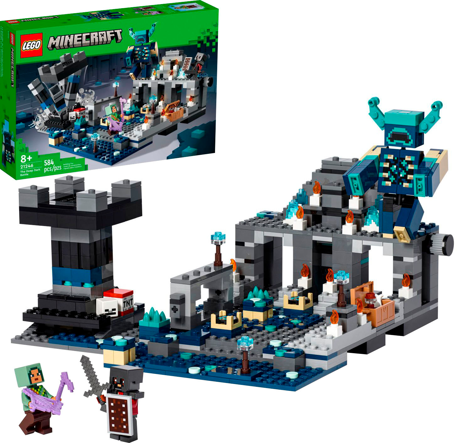 tøffel Plateau utilgivelig LEGO Minecraft The Deep Dark Battle 21246 6425593 - Best Buy