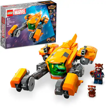 Front. LEGO - Marvel Baby Rocket’s Ship 76254.