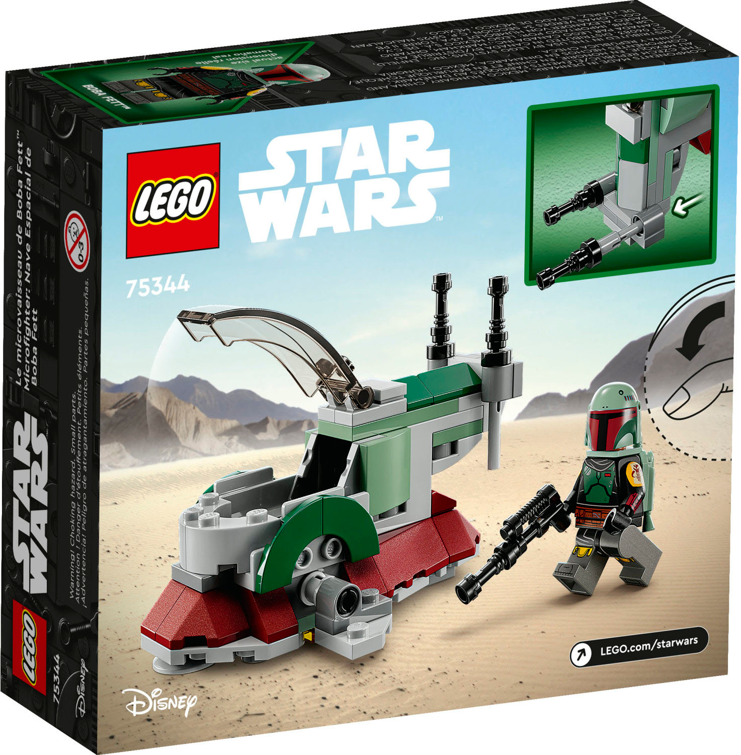 kontanter Dag Forudsætning LEGO Star Wars Boba Fett's Starship Microfighter 75344 6427610 - Best Buy