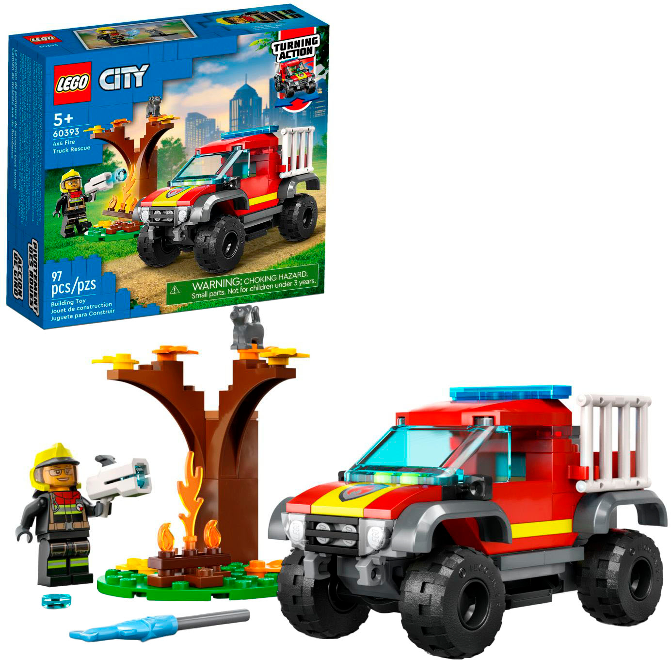 Best Buy: LEGO City 4x4 Fire Truck Rescue 60393 6425878
