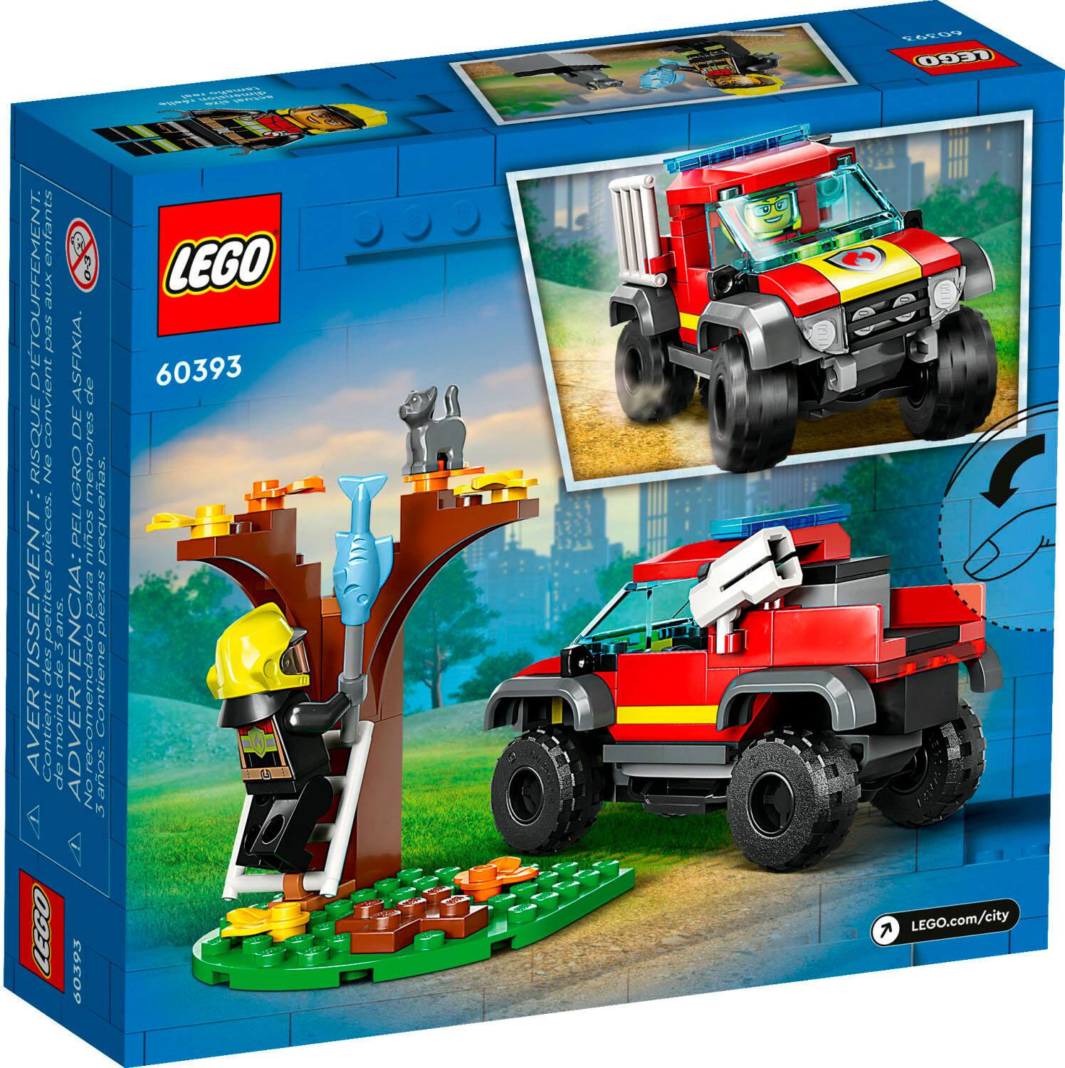 Alt View 11. LEGO - City 4x4 Fire Truck Rescue 60393.