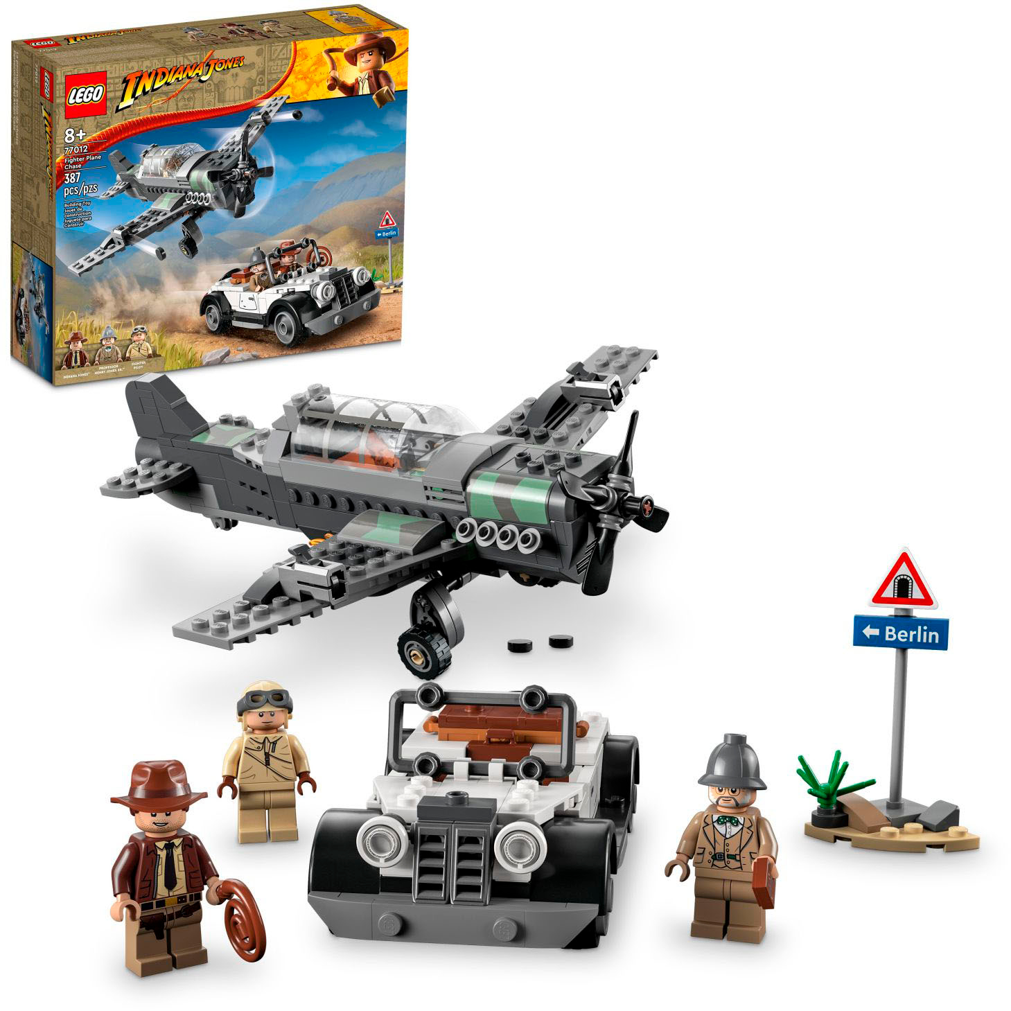 Fordi protektor Flock LEGO Indiana Jones Fighter Plane Chase 77012 6385843 - Best Buy