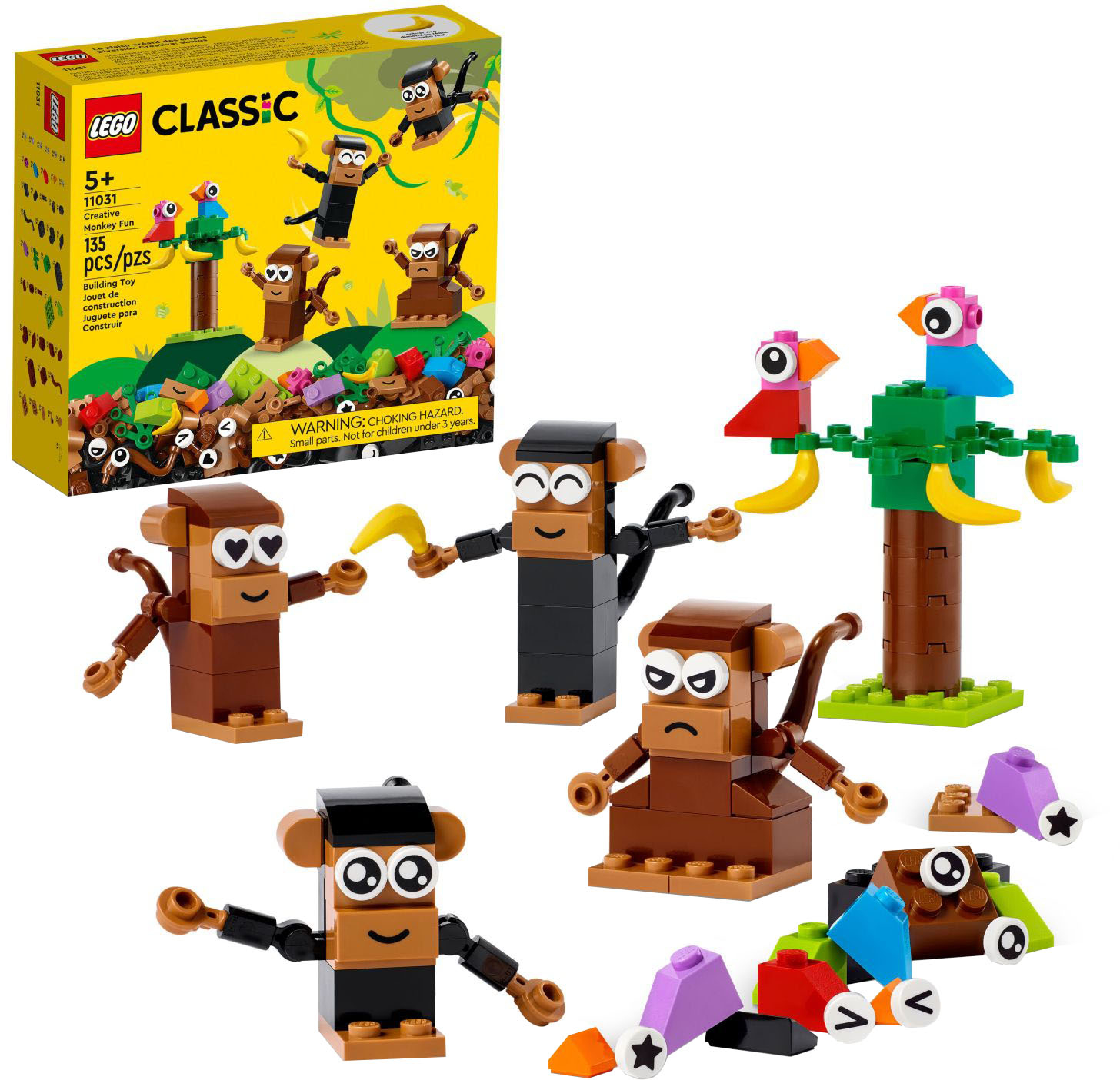 LEGO Classic Creative Monkey Fun 11031 6431209 - Best Buy
