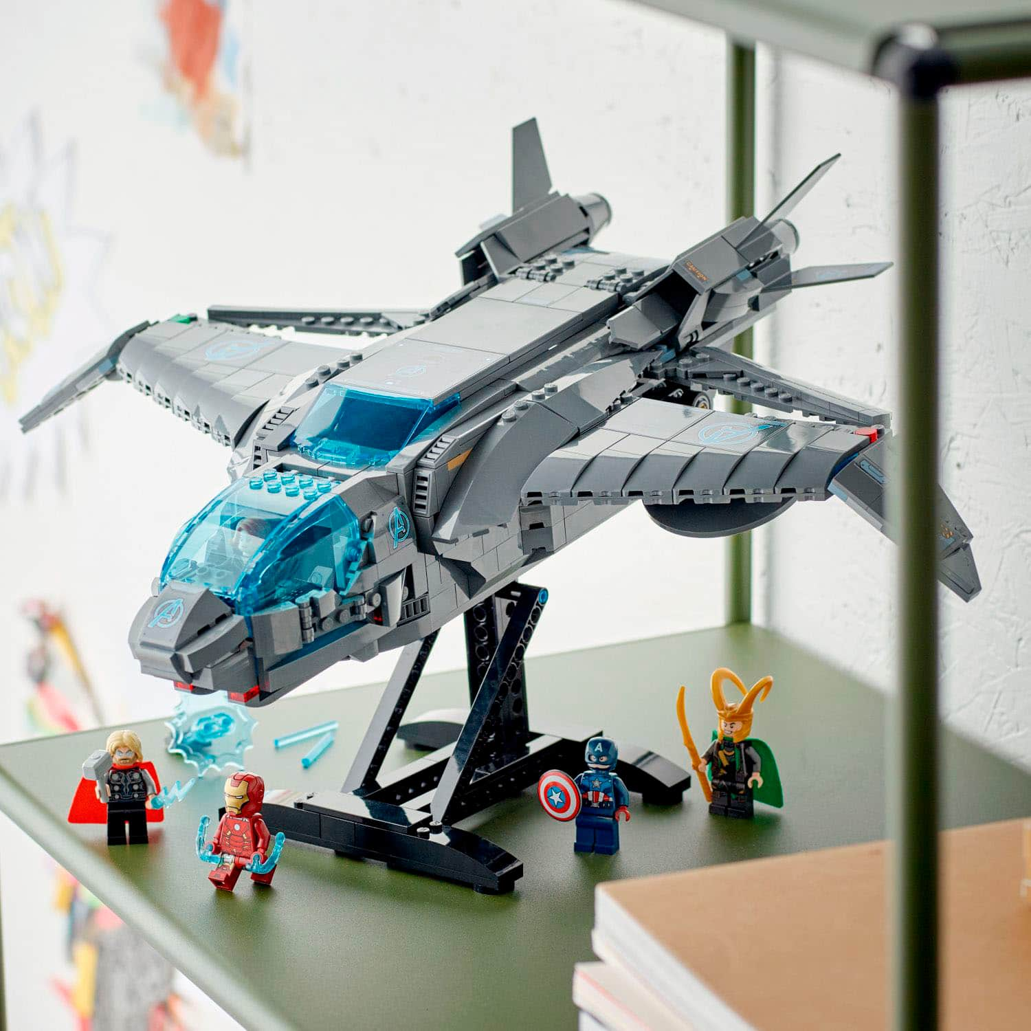 Lego captain marvel store quinjet