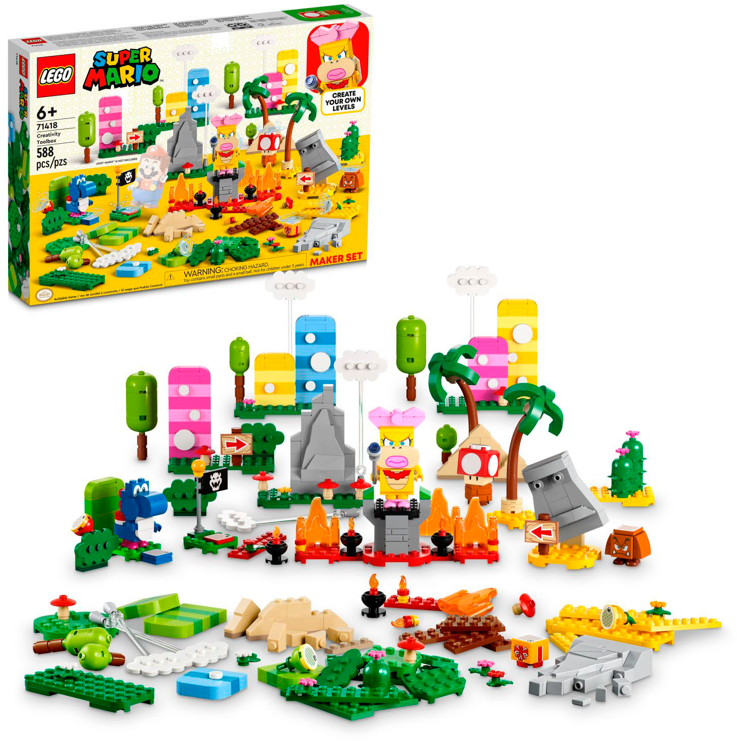 LEGO Super Mario Creativity Toolbox Maker Set 71418 6425886 - Best Buy
