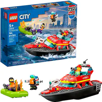 Front. LEGO - City Fire Rescue Boat 60373.