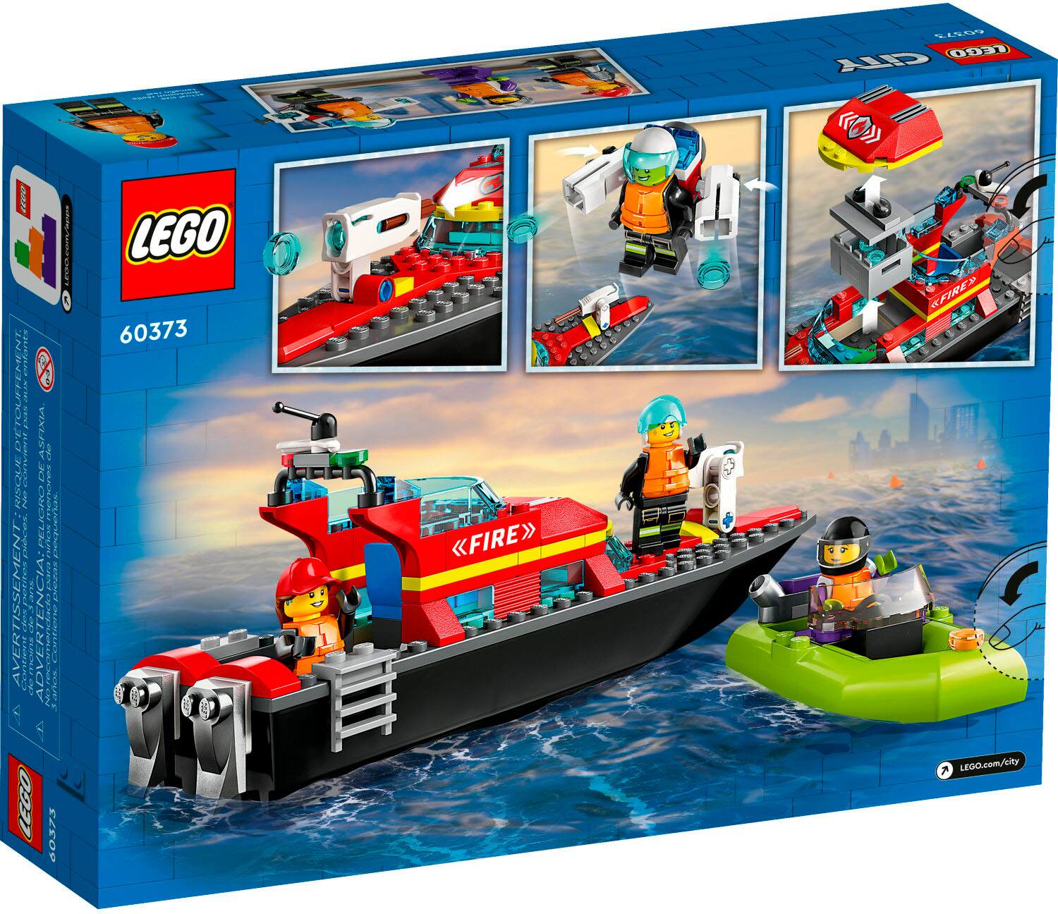 Alt View 11. LEGO - City Fire Rescue Boat 60373.