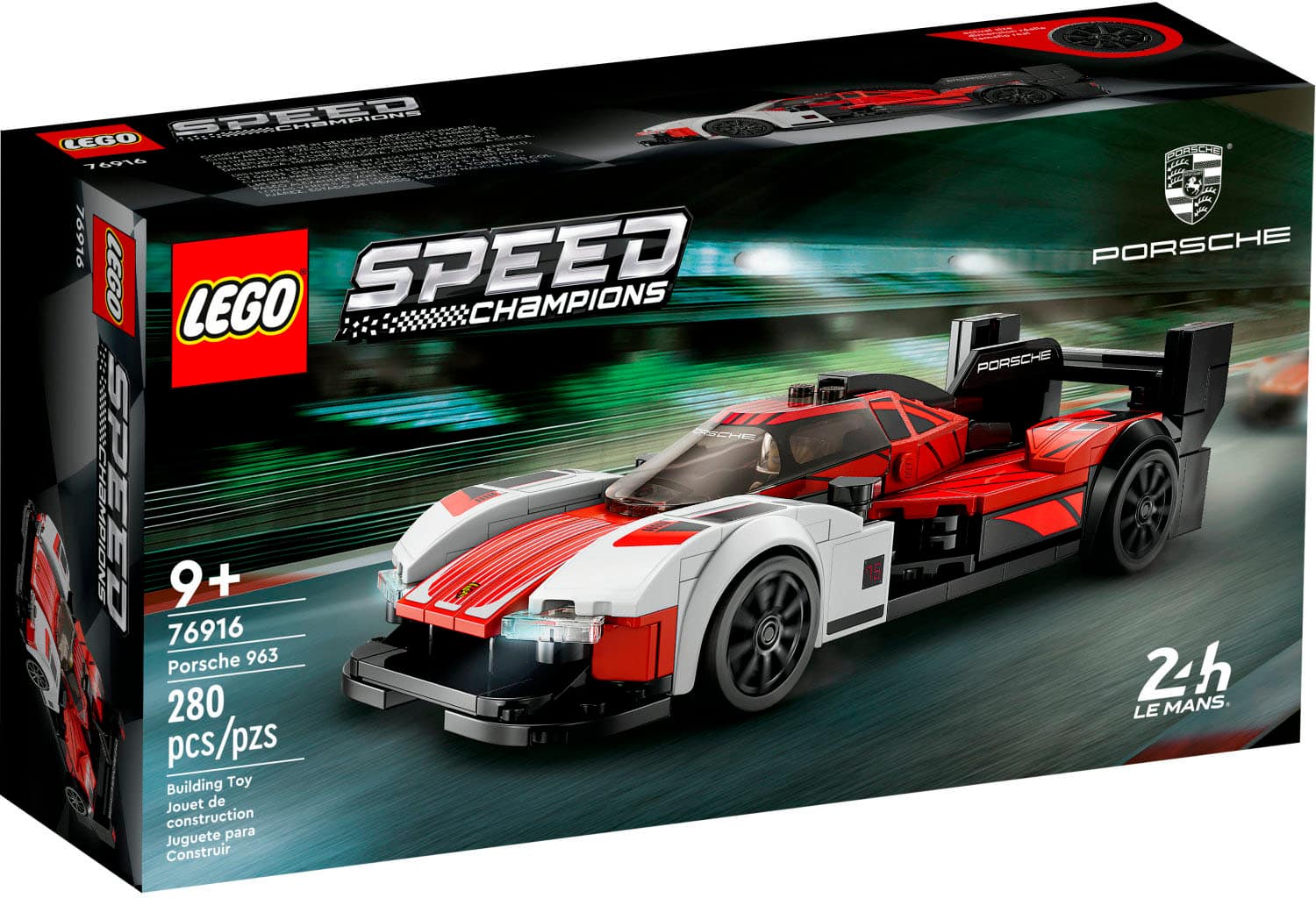 Left. LEGO - Speed Champions Porsche 963 76916.