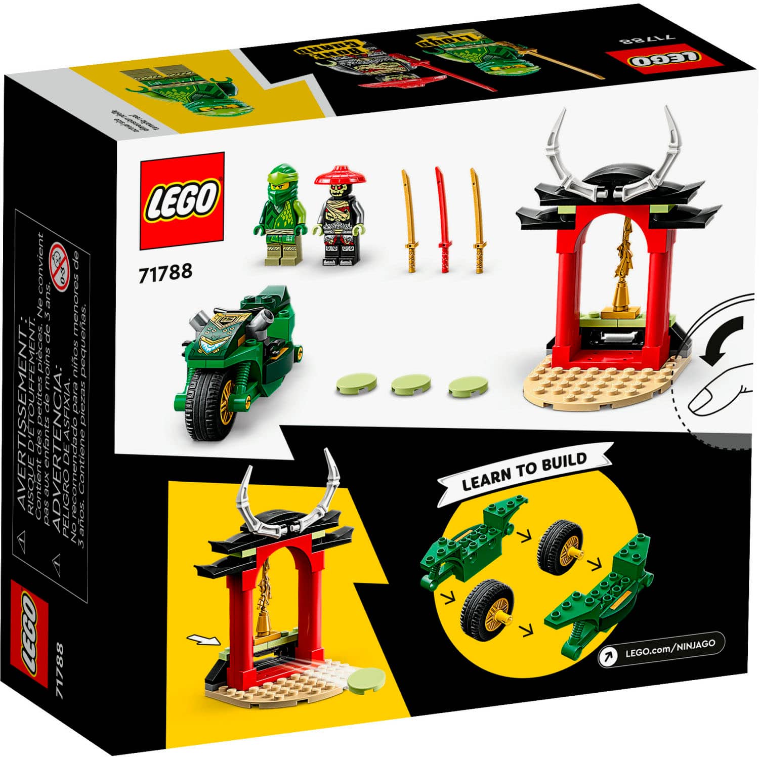 Alt View 11. LEGO - NINJAGO Lloyd’s Ninja Street Bike 71788.