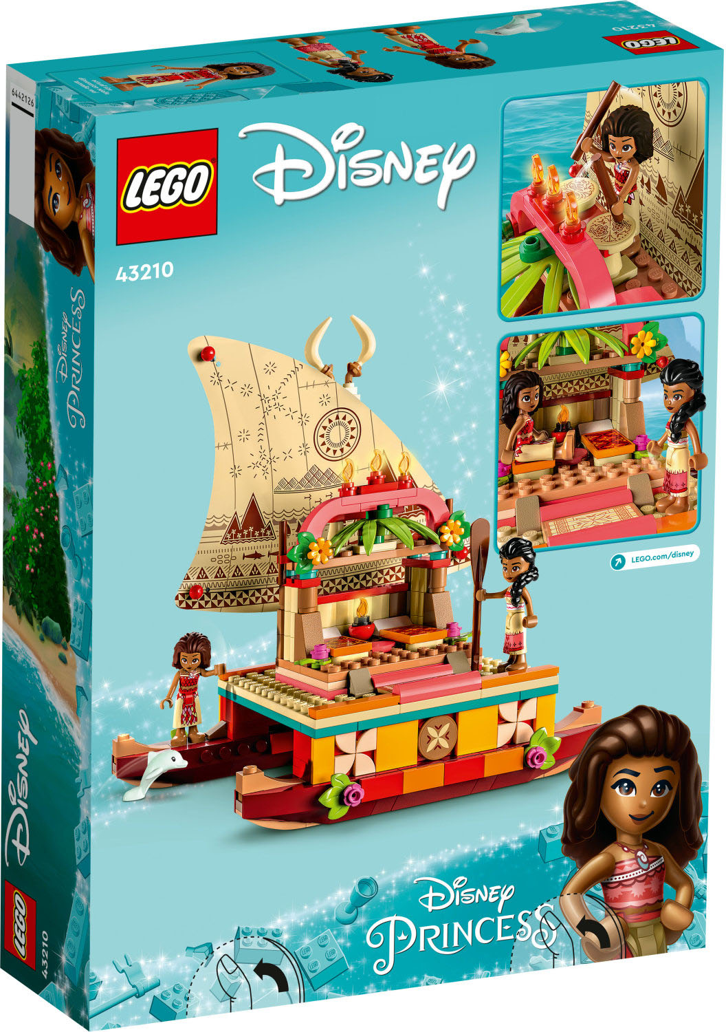 Hælde sofistikeret Forvirre LEGO Disney Moana's Wayfinding Boat 43210 6427561 - Best Buy