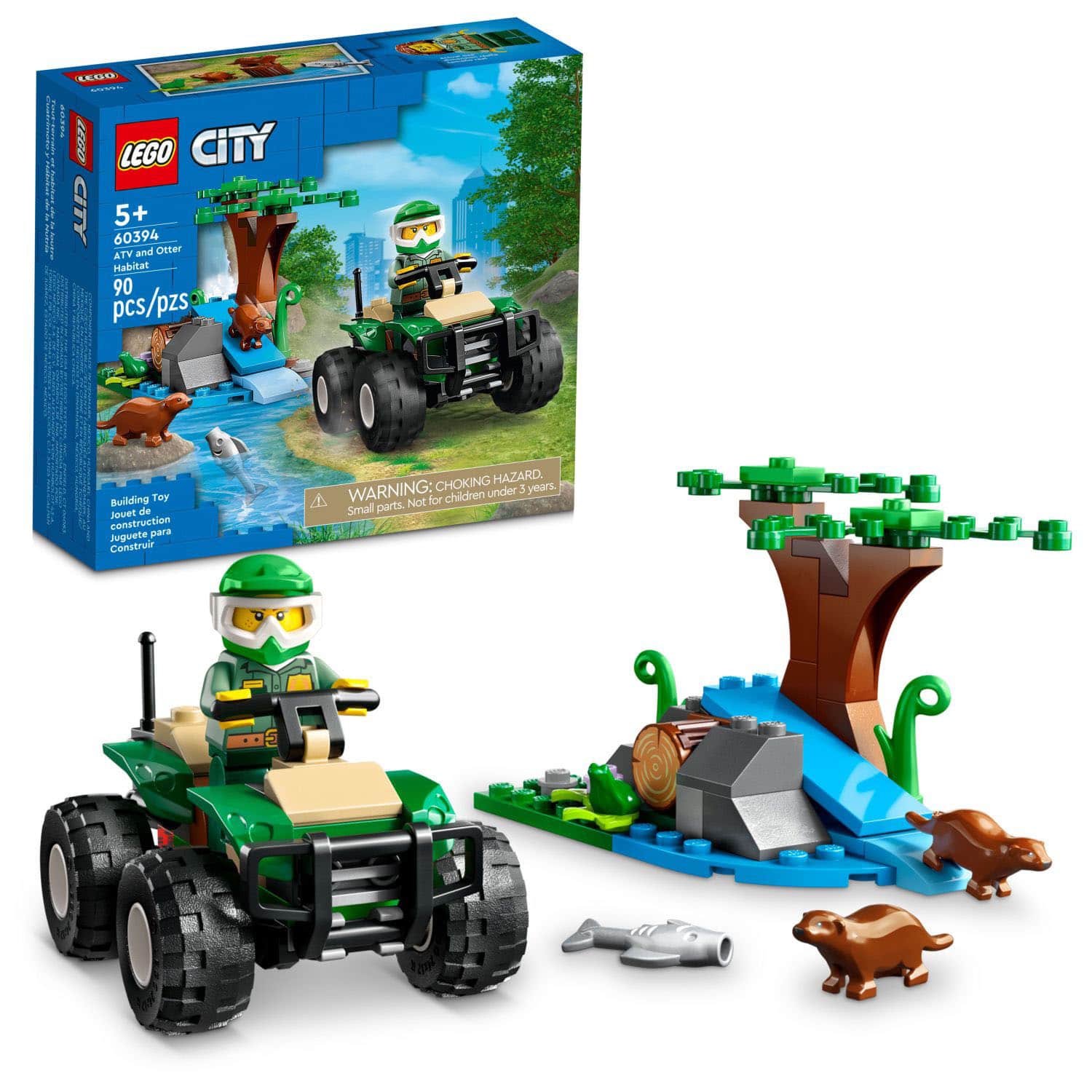 LEGO - City ATV and Otter Habitat 60394 - Front_Zoom
