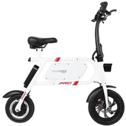 Swagtron - Swagcycle Pro Electric Bike w/ 15-mile Max Operating Range & 18 mph Max Speed - White - Front_Zoom