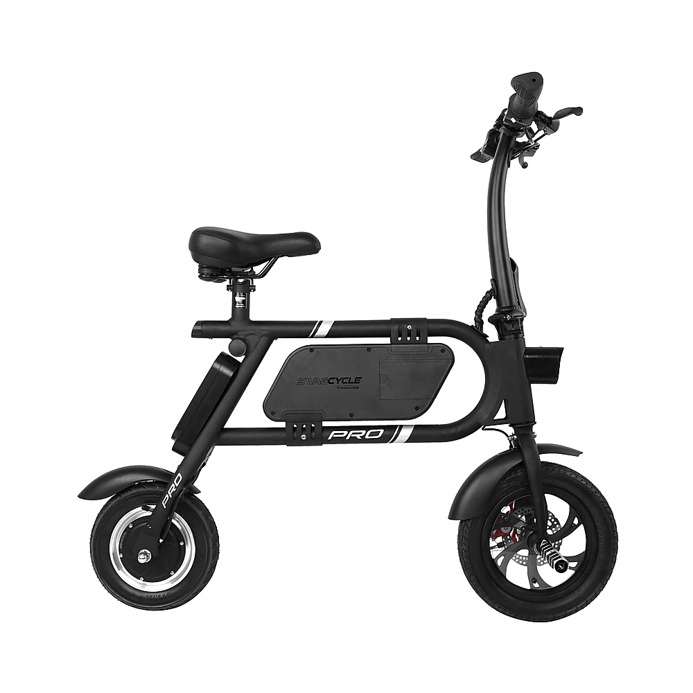 Swagtron Swagcycle Pro Electric Bike w/ 15-mile Max Operating Range and 18 mph Max Speed Black 38026-2