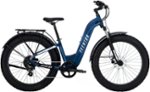 Aventon - Aventure.2 Step-Through Ebike w/ 60 mile Max Operating Range and 28 MPH Max Speed - Large - Cobalt