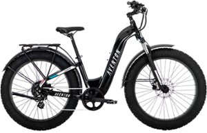 Aventon - Aventure.2 Step-Through Ebike w/ 60 mile Max Operating Range and 28 MPH Max Speed - Large - Midnight - Front_Zoom