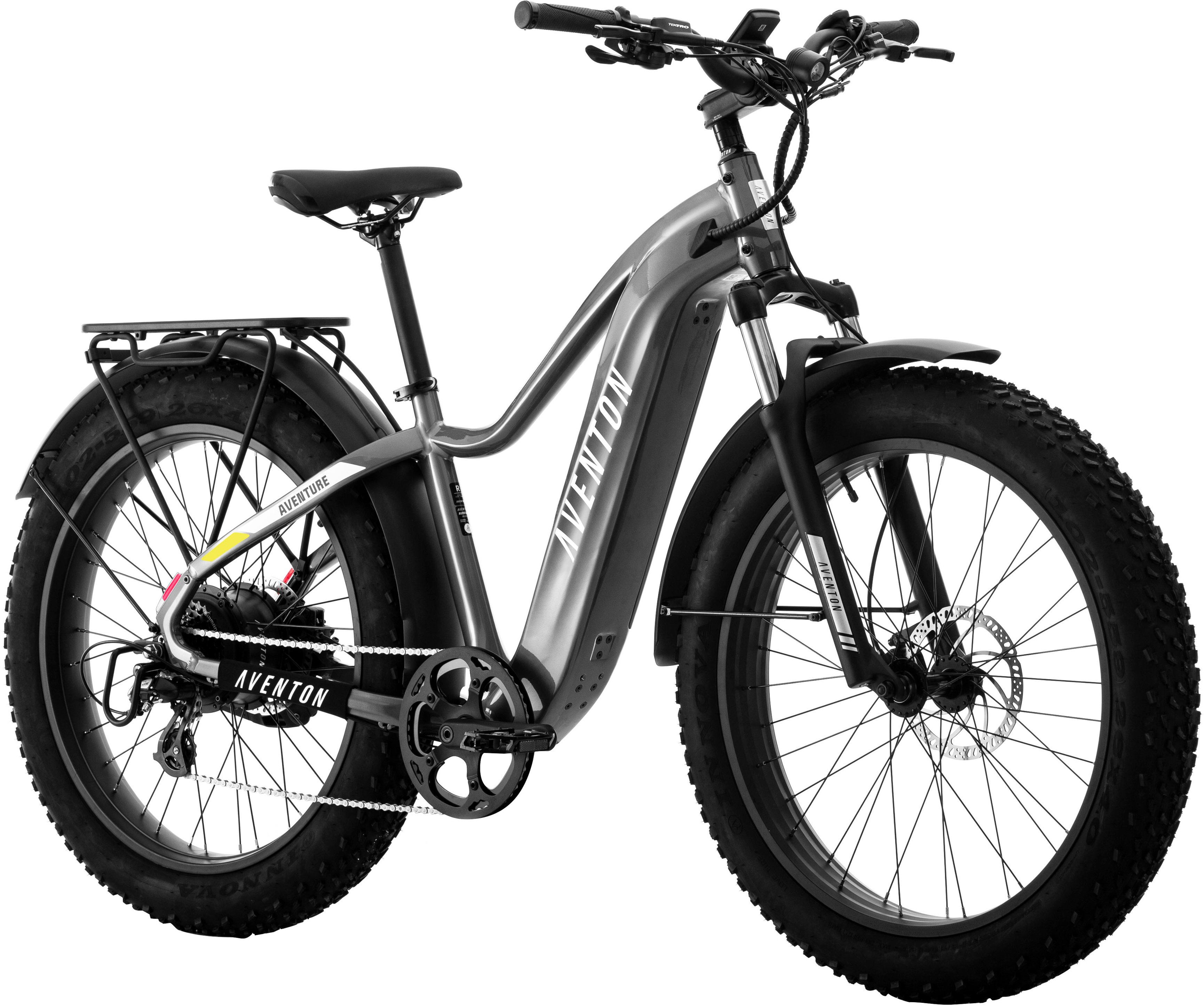 Aventon Aventure.2 Step-Over Ebike w/ up to 60 mile Max Operating Range and  28 MPH Max Speed Large Slate AVT002 - Best Buy