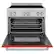 Alt View 11. ZLINE - 36" 4.6 cu. ft. Induction Range with a 5 Element Stove and Electric Oven - Red Matte.