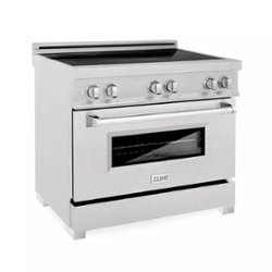 ZLINE - 36" 4.6 cu. ft. Induction Range with a 4 Element Stove and Electric Oven in Fingerprint Resistant Stainless Steel - Silver - Front_Zoom