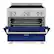 Alt View 2. ZLINE - ZLINE 36" 4.6 cu. ft. Induction Range with a 5 Element Stove and Electric Oven in Blue Gloss (RAINDS-BG-36).