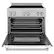 Alt View 1. ZLINE - 36" 4.6 cu. ft. Induction Range with a 5 Element Stove and Electric Oven - White Matte.