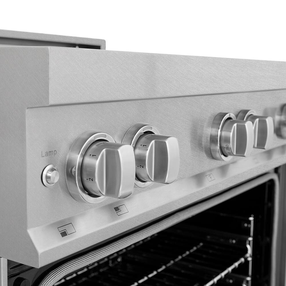 ZLINE 36" Legacy Induction Range w/ 5 Elements in DuraSnow® Steel