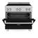 Alt View 12. ZLINE - ZLINE 36" 4.6 cu. ft. Induction Range with a 5 Element Stove and Electric Oven in Black Matte (RAINDS-BLM-36).