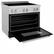 Angle. ZLINE - ZLINE 36" 4.6 cu. ft. Induction Range with a 5 Element Stove and Electric Oven in Black Matte (RAINDS-BLM-36).