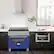 Alt View 14. ZLINE - 36" 4.6 cu. ft. Induction Range with a 5 Element Stove and Electric Oven (RAINDS-BM-36) - Blue Matte.