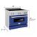 Alt View 16. ZLINE - 36" 4.6 cu. ft. Induction Range with a 5 Element Stove and Electric Oven (RAINDS-BM-36) - Blue Matte.