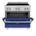 Alt View Zoom 2. ZLINE - 36" 4.6 cu. ft. Induction Range with a 4 Element Stove and Electric Oven - Blue Matte.
