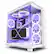 Front. NZXT - H9 Elite ATX Mid-Tower Case with Dual Chamber - White.